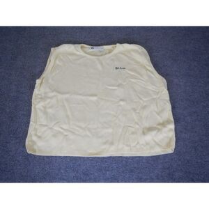 Girl Scouts‎ of the USA Official Sleeveless Sweater Top Womens 2X Yellow Cotton